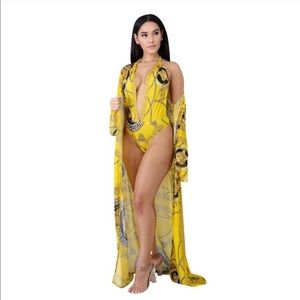 Swimsuit and coverup